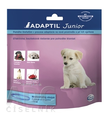ADAPTIL Junior obojok plastový, nastaviteľný, pre šteňatá 1x1 ks