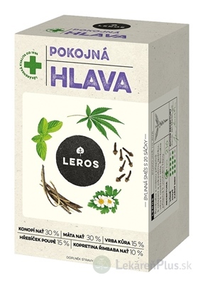 LEROS POKOJNÁ HLAVA bylinná čajová zmes, nálevové vrecká 20x1,5 g (30 g)