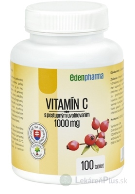 EDENPharma VITAMÍN C 1000 mg tbl s postupným uvoľňovaním 1x100 ks