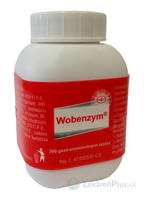 Wobenzym tbl ent (liek.plast.-klin.bal.) 1x300 ks