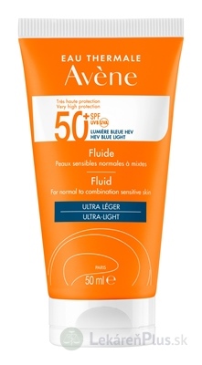 AVENE FLUID SPF50+ ULTRA-LIGHT normálna citlivá pleť 1x50 ml