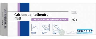 GENERICA Calcium pantothenicum masť Emollient s extra mandľovým olejom 1x100 g