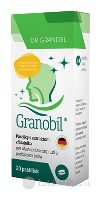 Dr.Grandel Granobil pastilky s extraktom z lišajníka 1x20 ks