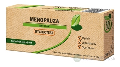 VITAMIN STATION Rýchlotest MENOPAUZA MENO-CHeck samodiagnostický test z moču, 1x2 ks