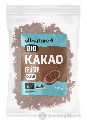 Allnature KAKAO BIO RAW prášok 1x200 g