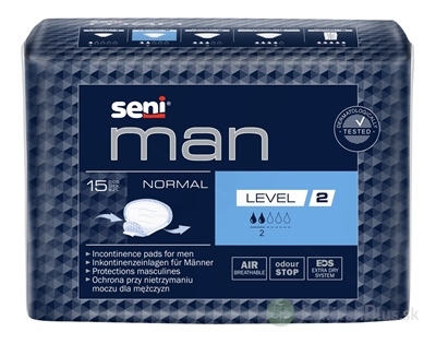 SENI MAN Normal Level 2 vložky urologické pre mužov, savosť 300 ml, 1x15 ks
