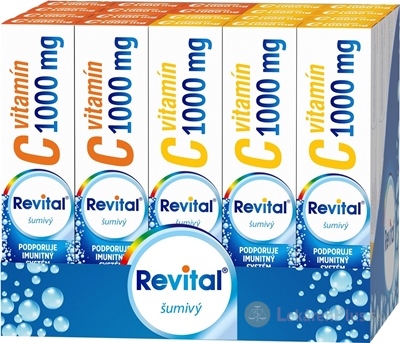 Revital vitamín C 1000 mg šumivý MIX BOX tbl eff (2 príchute) (20x20 ks) 1x1 set