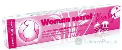 Woman secret BABY tehotenský test prúžkový (1+1 zadarmo) 1x2 ks