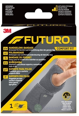 3M FUTURO 4036 COMFORT FIT Bandáž univerzálna, na zápästie, 1x1 ks