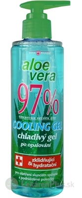 VIVAPHARM ALOE VERA 97% upokojujúci CHLADIVÝ GÉL 1x250 ml