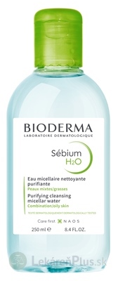 BIODERMA Sébium H2O micelárna pleťová voda na mastnú a zmiešanú pleť 1x250 ml