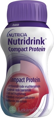 NUTRIDRINK COMPACT PROTEIN s príchuťou chladivého červeného ovocia (inov.2022) 24x125 ml (3000 ml)