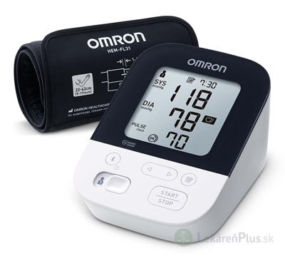 OMRON M4 Intelli IT Tlakomer na rameno (HEM-7155T-EBK) 1 ks + adaptér zdarma 1 ks, 1x1 set
