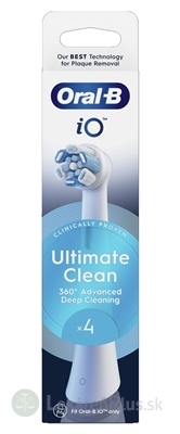 Oral-B iO ULTIMATE CLEAN White čistiace náhradné hlavice 1x4 ks