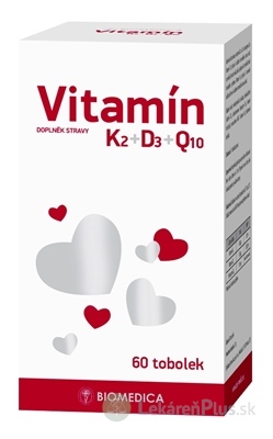 BIOMEDICA Vitamín K2+D3+Q10 cps 1x60 ks