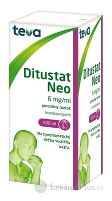 Ditustat Neo perorálny roztok sol por (fľ.skl.jantár. + odmerka PP) 1x100 ml