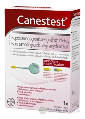 Canestest test na samodiagnostiku vaginálnych infekcií, 1x1 ks