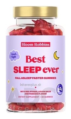 Bloom Robbins Best SLEEP ever žuvacie pastilky - gumíky, jednorožci 1x60 ks