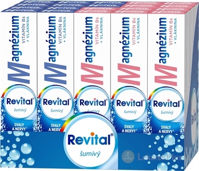 Revital Magnézium + B6 šumivý MIX BOX tbl eff (2 príchute) (20x20 ks) 1x1 set