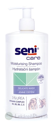 Seni Care Hydratačný šampón na vlasy, 3% Urea a vitamíny, 1x500 ml