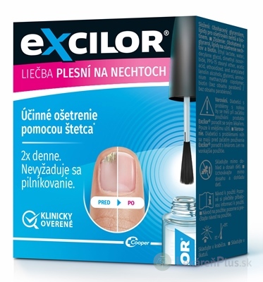 Excilor lak na liečbu plesňových infekcií nechtov (inov. 2024) 1x3,3 ml