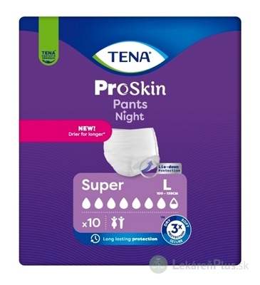 TENA Pants Night Super L naťahovacie inkontinenčné nohavičky na noc (inov.2024) 1x10 ks