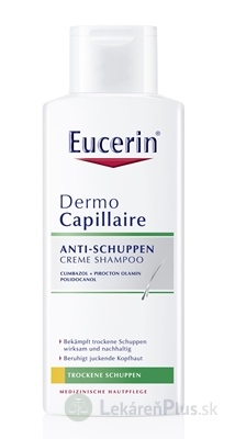 Eucerin DermoCapillaire proti suchým lupinám šampón 1x250 ml