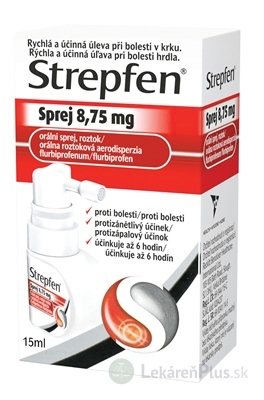 Strepfen Sprej 8,75 mg aer ors (fľ.HDPE) 1x15 ml