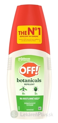 OFF! Botanicals rozprašovač repelent, na rastlinnej báze 1x100 ml