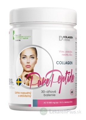 KolagenDrink COLLAGEN 10000 mg Pure Peptide práškový hydrolyzovaný hovädzí kolagén 1x300 g