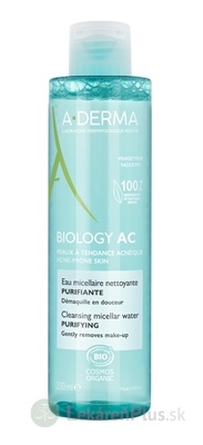 A-DERMA BIOLOGY AC Čistiaca micelárna voda pleť so sklonom k akné 1x200 ml