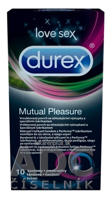 DUREX Mutual Pleasure kondóm s benzokaínom 1x10 ks