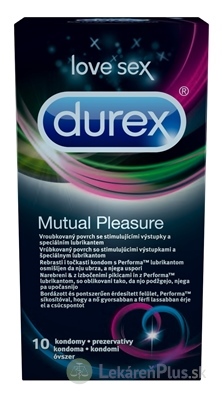 DUREX Mutual Pleasure kondóm s benzokaínom 1x10 ks