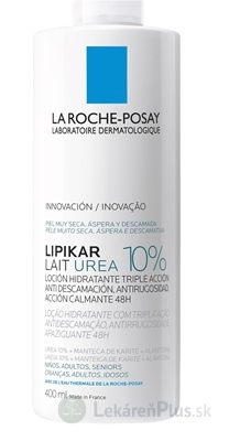 LA ROCHE-POSAY LIPIKAR LAIT UREA 10% telové mlieko, s pumpičkou 1x400 ml