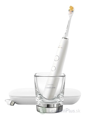 Philips Sonicare DiamondClean 9000 White NG elektrická sonická zubná kefka (HX9911/19) s nabíjacím puzdrom a pohárom, biela, 1x1 set