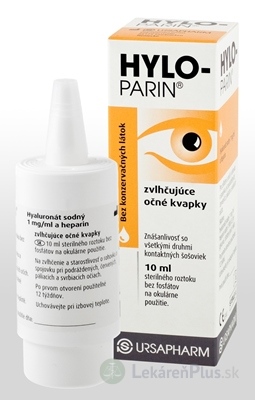 HYLO-PARIN zvlhčujúce očné kvapky 1x10 ml