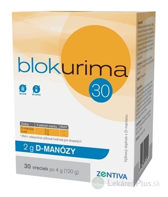 Blokurima 2 g D-MANÓZY vrecúška (120 g) 1x30 ks
