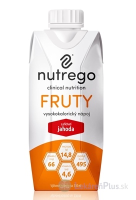 Nutrego FRUTY s príchuťou jahoda 12x330 ml