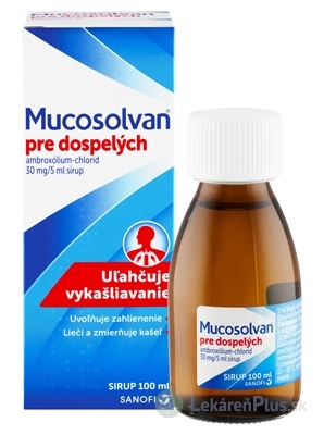 Mucosolvan pre dospelých sir 30 mg/5 ml (fľ.skl.) 1x100 ml