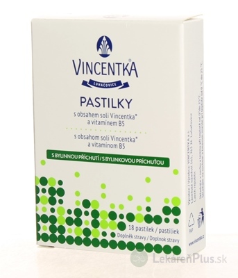 VINCENTKA PASTILKY BYLINNÉ 1x18 ks