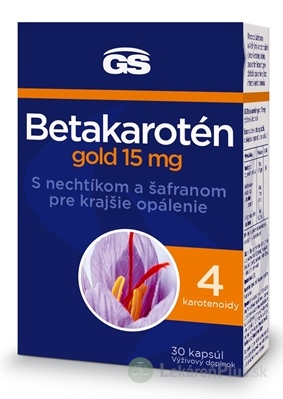 GS Betakarotén gold 15 mg cps s nechtíkom a šafranom 1x30 ks