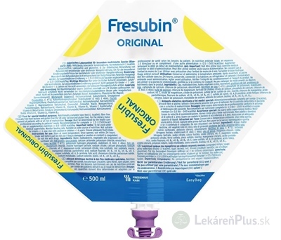 Fresubin ORIGINAL emu gen, vak EasyBag, príchuť neutrálna 15x500 ml (7500 ml)