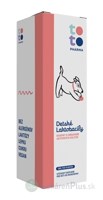 TOTO Detské Laktobacily kvapky s obsahom aktívnych kultúr 1x5 ml