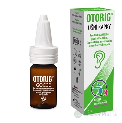 OTORIG ušné kvapky, OzoilE 1x10 ml