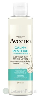 Aveeno CALM+RESTORE Soothing oat toning lotion upokojujúci toner s ovsom 1x200 ml