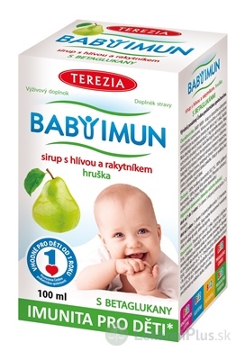 TEREZIA BABY IMUN sirup s hlivou a rakytníkom príchuť hruška 1x100 ml