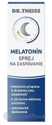 Dr.Theiss MELATONÍN SPREJ na zaspávanie s citrónovo-mätovou príchuťou 1x30 ml