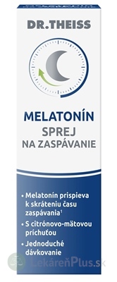 Dr.Theiss MELATONÍN SPREJ na zaspávanie s citrónovo-mätovou príchuťou 1x30 ml