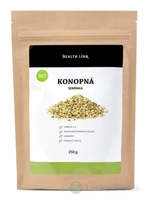 Health Link BIO RAW KONOPNÉ semienka 1x250 g