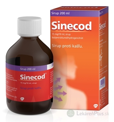 Sinecod sir 300 mg (liek.skl.hnedá) 1x200 ml